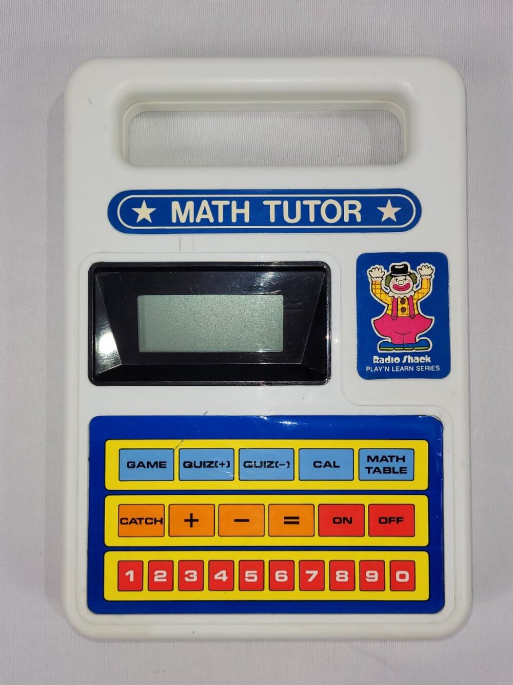 Math Tutor Electronic Vintage Toy Learning System by Radio Shack